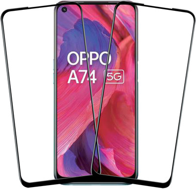 VAlight Edge To Edge Tempered Glass for OPPO A74 5G(Pack of 2)