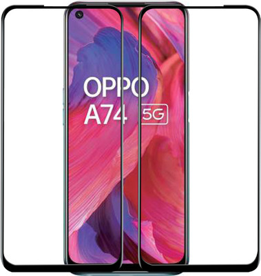 VAlight Edge To Edge Tempered Glass for OPPO A74 5G(Pack of 2)