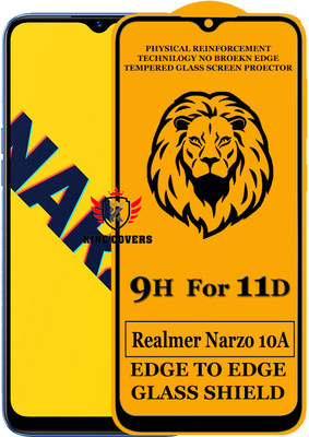 KING COVERS Edge To Edge Tempered Glass for Realme Narzo 10A(Pack of 1)