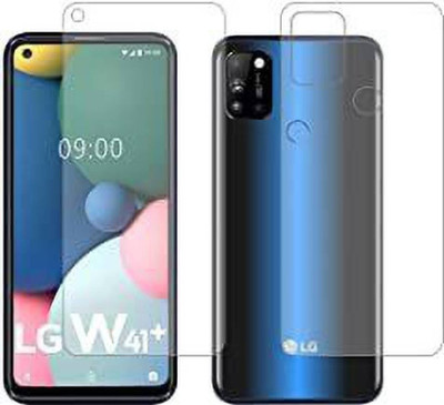 Duepio Front and Back Tempered Glass for LG W41, W41, LG W41(Pack of 2)