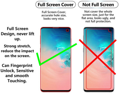 MOBART Front and Back Screen Guard for TCL 10 PRO (Edge To Edge TPU Covers Curved Edges)(Pack of 2)