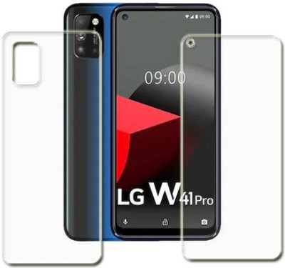Duepio Front and Back Tempered Glass for LG W41(Pack of 2)