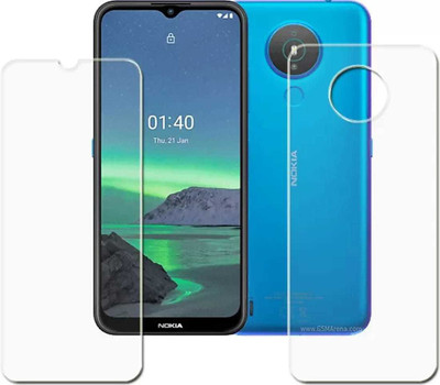 DOWRVIN Front and Back Tempered Glass for Nokia 1.4(Pack of 1)
