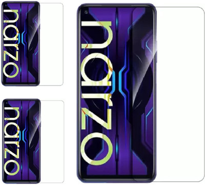 ISAAK Tempered Glass Guard for Realme Narzo 30(Pack of 3)