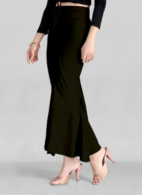 SCUBE DESIGNS BW_(SC)_PC_FLARE_3101_BLACK_B Polyester Petticoat(L)