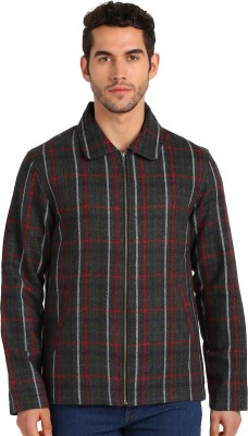 Essentiele Full Sleeve Checkered Men Jacket