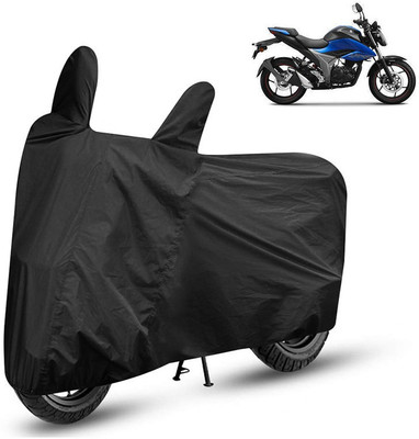StoreXonline Two Wheeler Cover for Suzuki(Gixxer, Black)