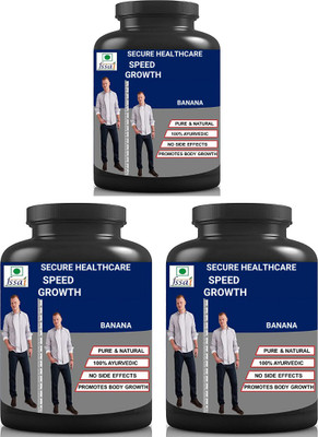 Secure Healthcare Speed Growth Growth On Banana Flavor Pack Of 3(3 x 100 g)