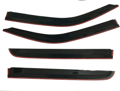 ORISTO For Front, Rear Wind Deflector(Tinted Hyundai Grand i10)