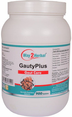 Way2Herbal GAUTYPLUS - 900 Tablets Pack of 2(Pack of 2, 900 Tablets)