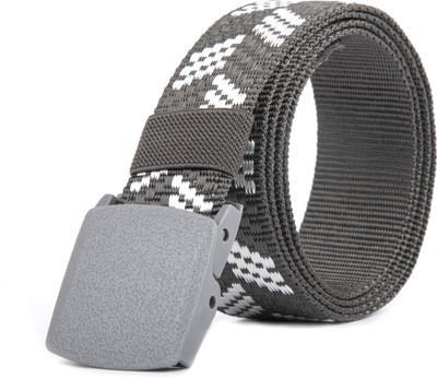 LOOPA Men Casual Grey Nylon Belt