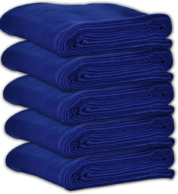 DVS creations Solid Single Fleece Blanket for  AC Room(Polyester, Blue)