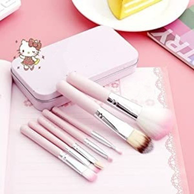 FLENGO Mini 7 Piece Brush Set for Women color as available(Pack of 7)
