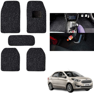 autokaar PVC, Rubber Standard Mat For  Ford Figo Aspire(Black)
