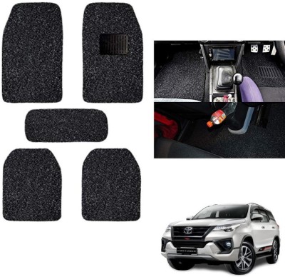 autokaar PVC, Rubber Standard Mat For  Toyota New Fortuner(Black)