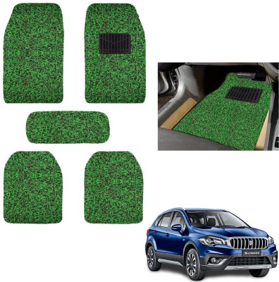 autokaar PVC, Rubber Standard Mat For  Maruti S-Cross(Green, Black)