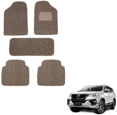 autokaar PVC, Rubber Standard Mat For  Toyota New Fortuner(Beige, Brown)