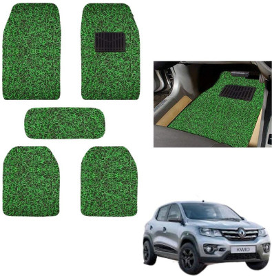 autokaar PVC, Rubber Standard Mat For  Renault Kwid(Green)