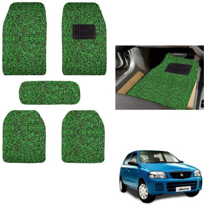 autokaar PVC, Rubber Standard Mat For  Maruti Alto(Green, Black)
