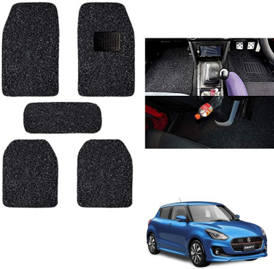 autokaar PVC, Rubber Standard Mat For  Maruti Swift(Black)