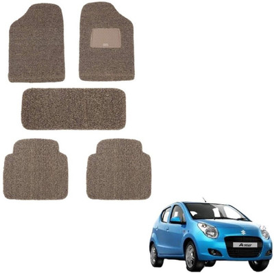 autokaar PVC, Rubber Standard Mat For  Maruti A-Star(Beige, Brown)