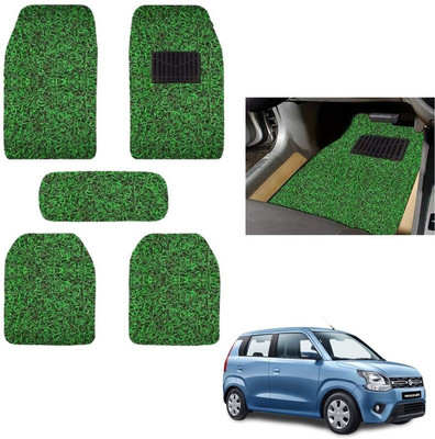 autokaar PVC, Rubber Standard Mat For  Maruti WagonR(Green, Black)