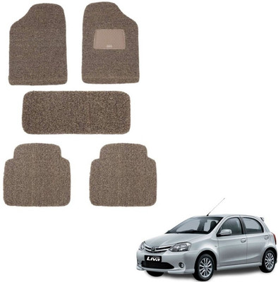 autokaar PVC, Rubber Standard Mat For  Toyota Etios Liva(Beige, Brown)