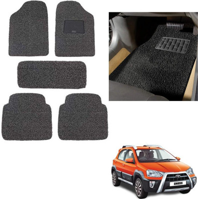 autokaar PVC, Rubber Standard Mat For  Toyota Etios Cross(Grey, Black)