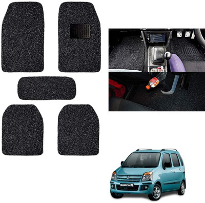autokaar PVC, Rubber Standard Mat For  Maruti WagonR(Black)