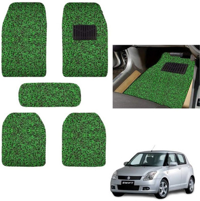 autokaar PVC, Rubber Standard Mat For  Maruti Swift(Green, Black)