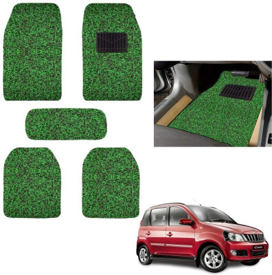 autokaar PVC, Rubber Standard Mat For  Mahindra Quanto(Green, Black)