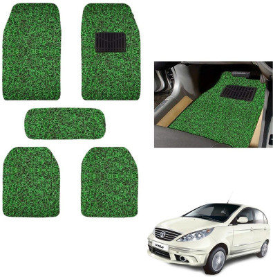 autokaar PVC, Rubber Standard Mat For  Tata Vista(Green, Black)