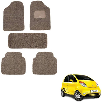 autokaar PVC, Rubber Standard Mat For  Tata Nano(Beige, Brown)