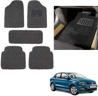autokaar PVC, Rubber Standard Mat For  Volkswagen Ameo(Grey, Black)