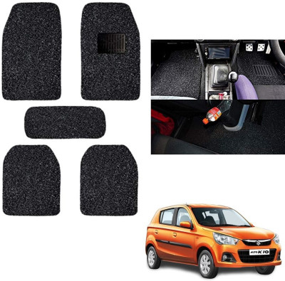 autokaar PVC, Rubber Standard Mat For  Maruti Alto K10(Black)