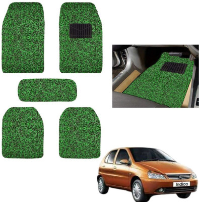 autokaar PVC, Rubber Standard Mat For  Tata Indica(Green)