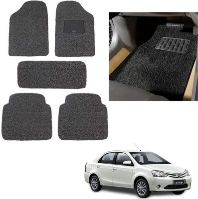 autokaar PVC, Rubber Standard Mat For  Toyota Etios(Grey, Black)