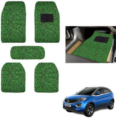 autokaar PVC, Rubber Standard Mat For  Tata Nexon(Green, Black)