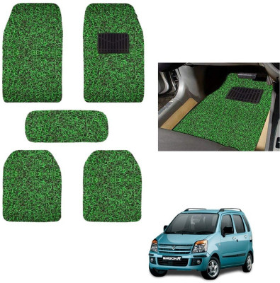 autokaar PVC, Rubber Standard Mat For  Maruti WagonR(Green, Black)