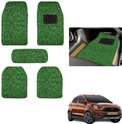 autokaar PVC, Rubber Standard Mat For  Ford Freestyle(Green, Black)