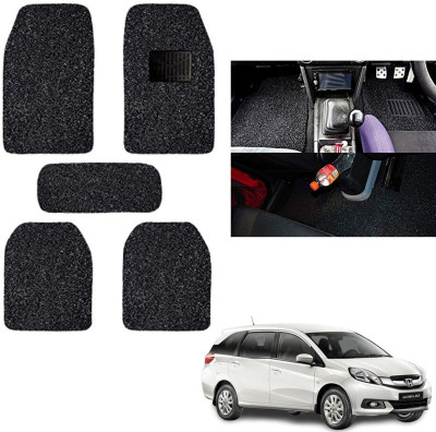 autokaar PVC, Rubber Standard Mat For  Honda Mobilio(Black)