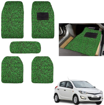 autokaar PVC, Rubber Standard Mat For  Hyundai i20(Green)