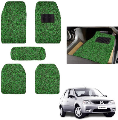 autokaar PVC, Rubber Standard Mat For  Renault Logan(Green, Black)