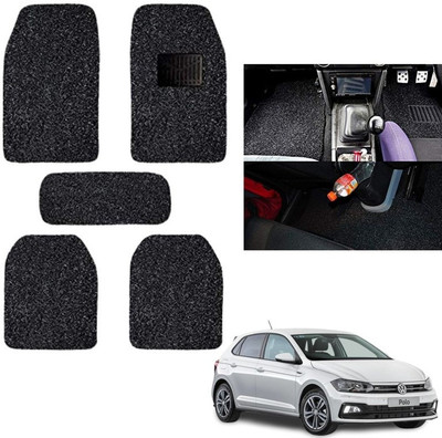 autokaar PVC, Rubber Standard Mat For  Volkswagen Polo(Black)