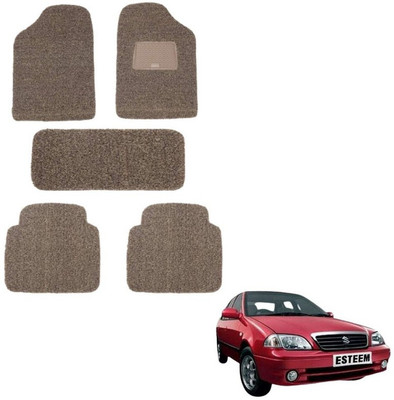 autokaar PVC, Rubber Standard Mat For  Maruti Esteem(Beige, Brown)