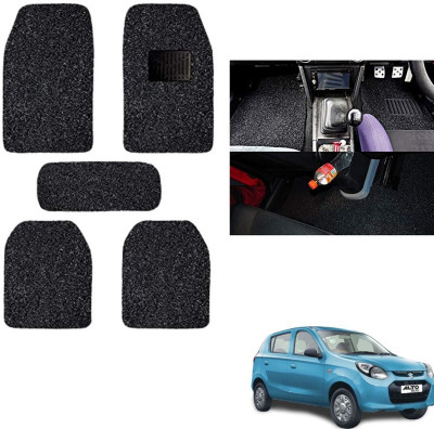 autokaar PVC, Rubber Standard Mat For  Maruti Alto 800(Black)