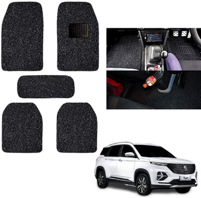autokaar PVC, Rubber Standard Mat For  MG Hector Plus(Black)