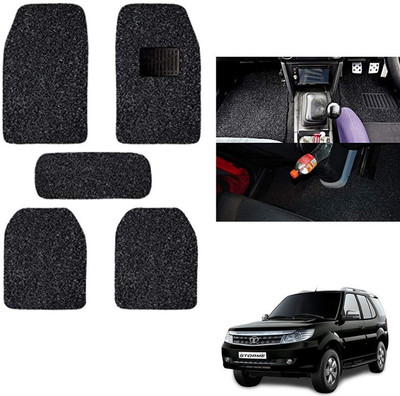 autokaar PVC, Rubber Standard Mat For  Tata Safari Storme(Black)