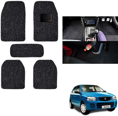 autokaar PVC, Rubber Standard Mat For  Maruti Alto(Black)