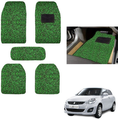 autokaar PVC, Rubber Standard Mat For  Maruti Swift Dzire(Green, Black)